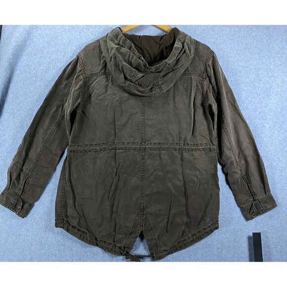Wilfred‎ Free Jacket Women's Small Brown 100% Lyocell Long Sleeve Pockets Hooded - Picture 9 of 13